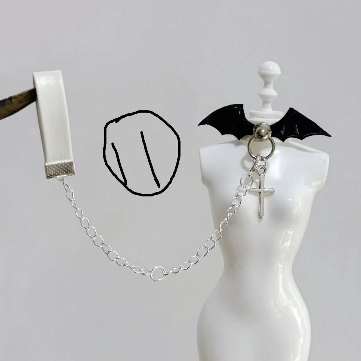 Choker for Mouse Jerky – Accessory for Normal Size Doll - GiggleGizmo